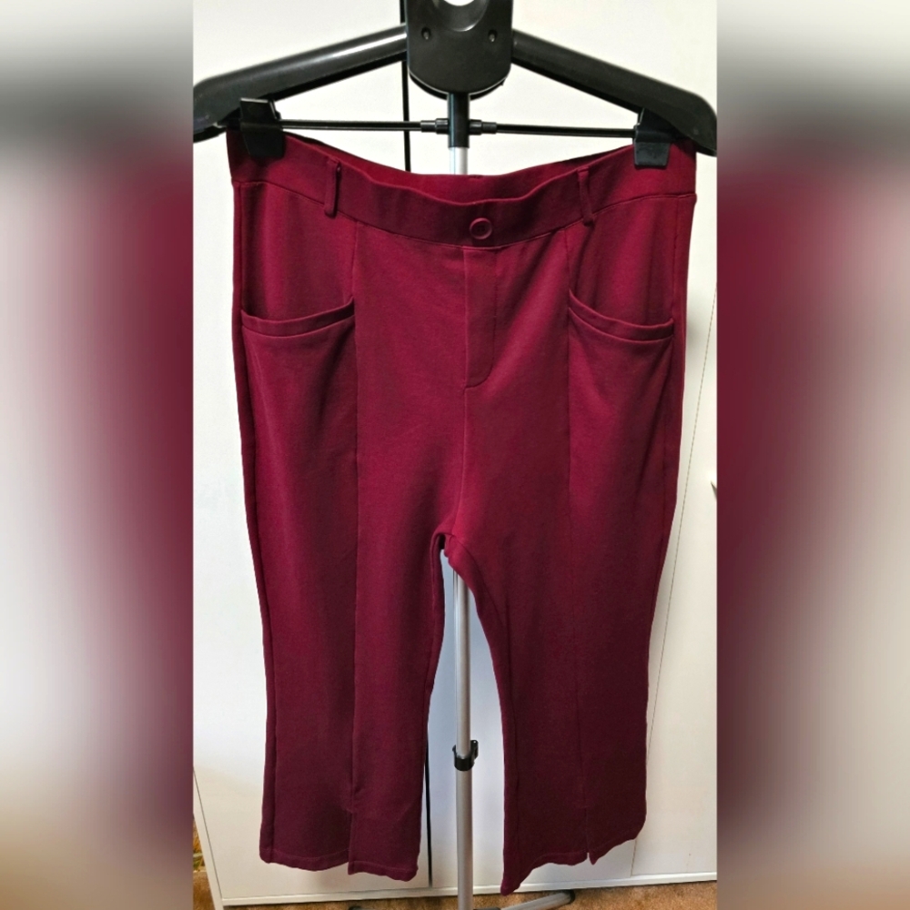 Stylish Burgundy Pants